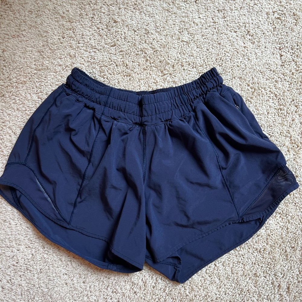 Size 4 Navy Blue 4 inch Hotty Hot Shorts